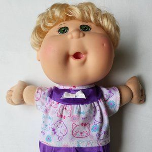 CPK Cabbage Patch Kids Doll PlayAlong 2006 PA-26 Blond Hair Green Eyes 14" Girl